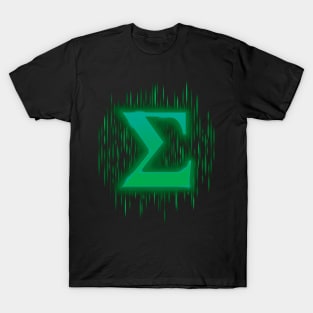 Greek Sigma - Bluey Green T-Shirt